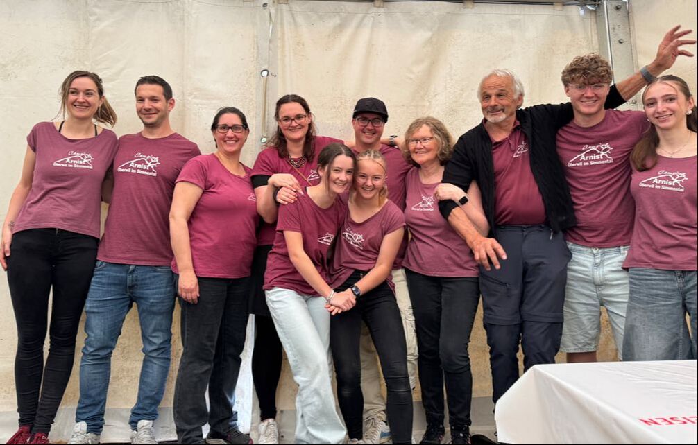 Das Camping-Team beim Jubiläumsfest